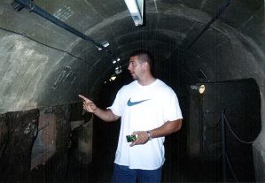 Charles in the Japanese Naval Underground Headquarters.