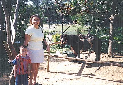 Sheila, Austin, & a dwarf horse
