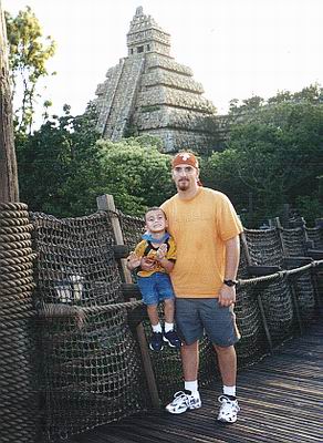 Kevin and Austin at The Temple of Doom.